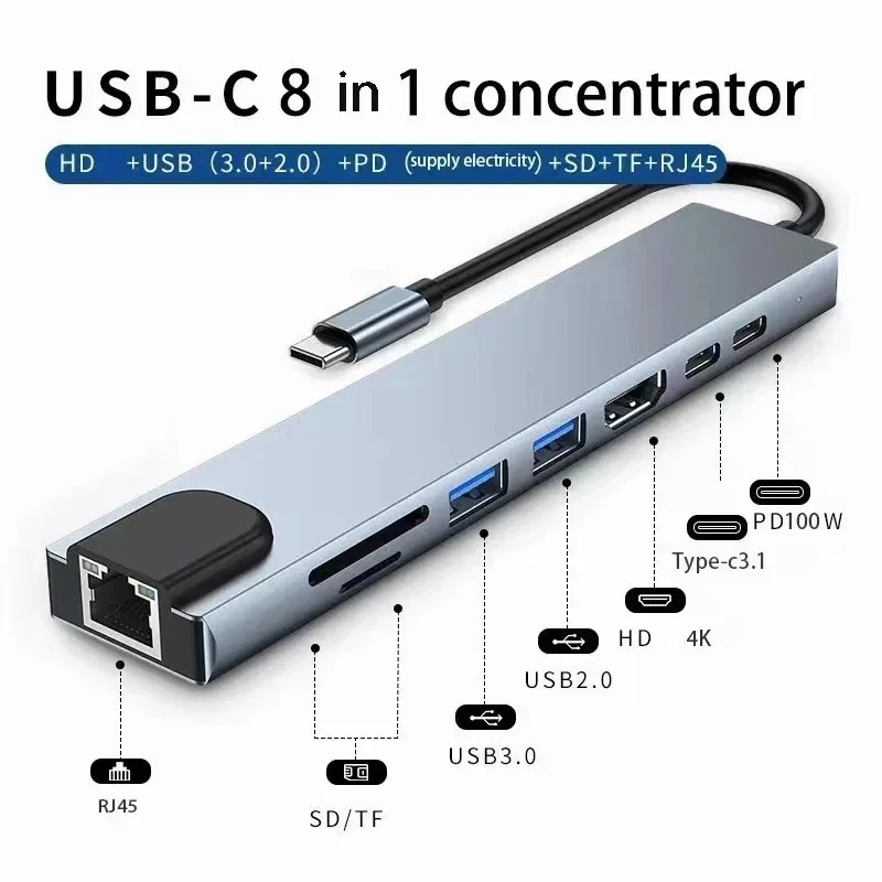 Hdmi Adapter Tablet - USB C Hub 3/7/8/11in1 7in2 Type