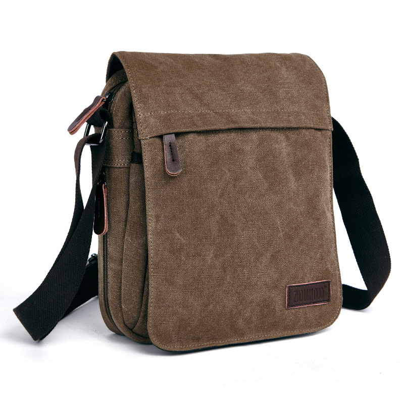 Tablet Shoulder Bag - Casual Men Shoulder Bags Vintage Canvas