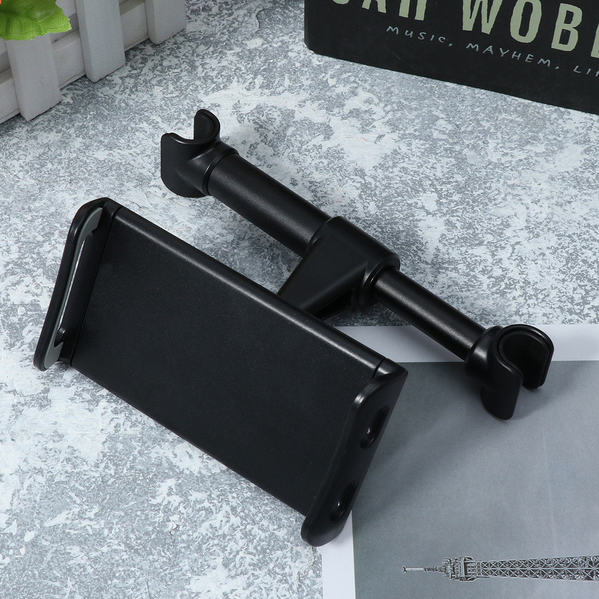 Tablet Car Mount - Car Headrest Tablet Holder Phone Adjustable