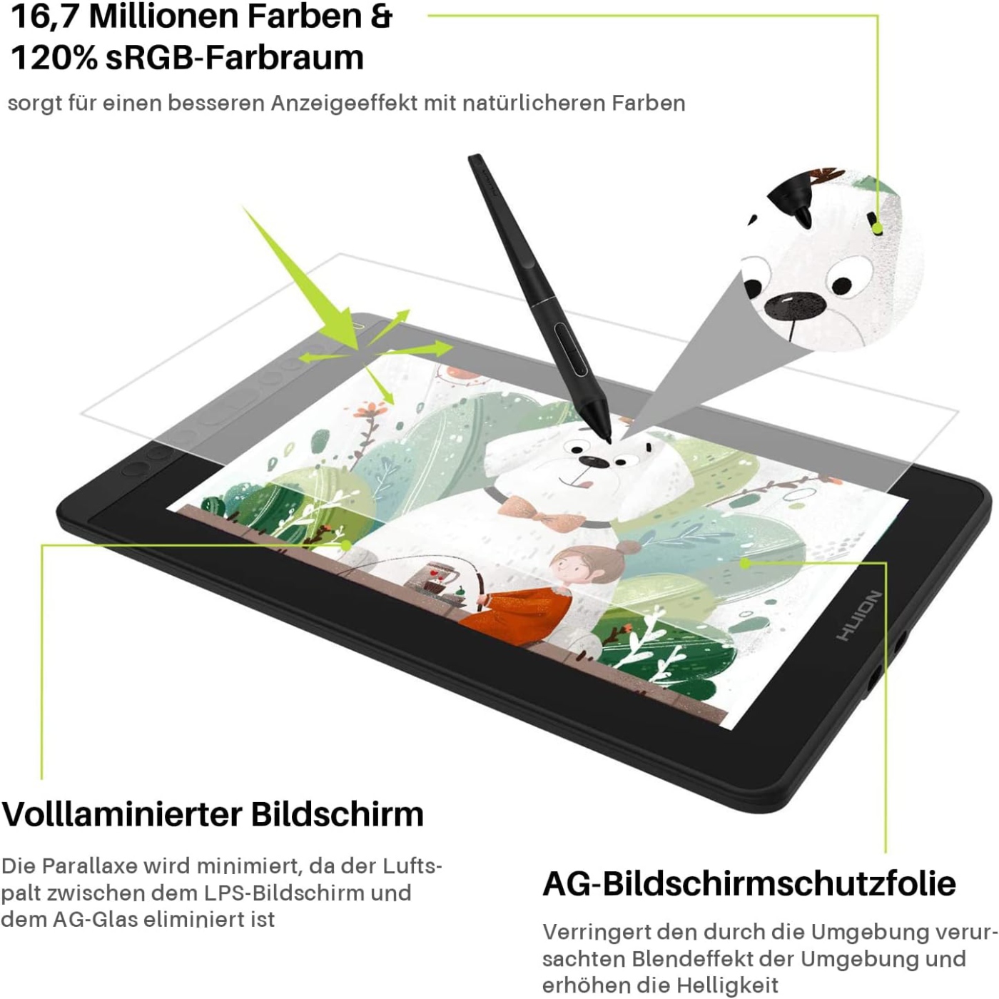 HUION Kamvas 12 11.6 Inches Dr - огляд і ціна Huion Tablet Accessories
