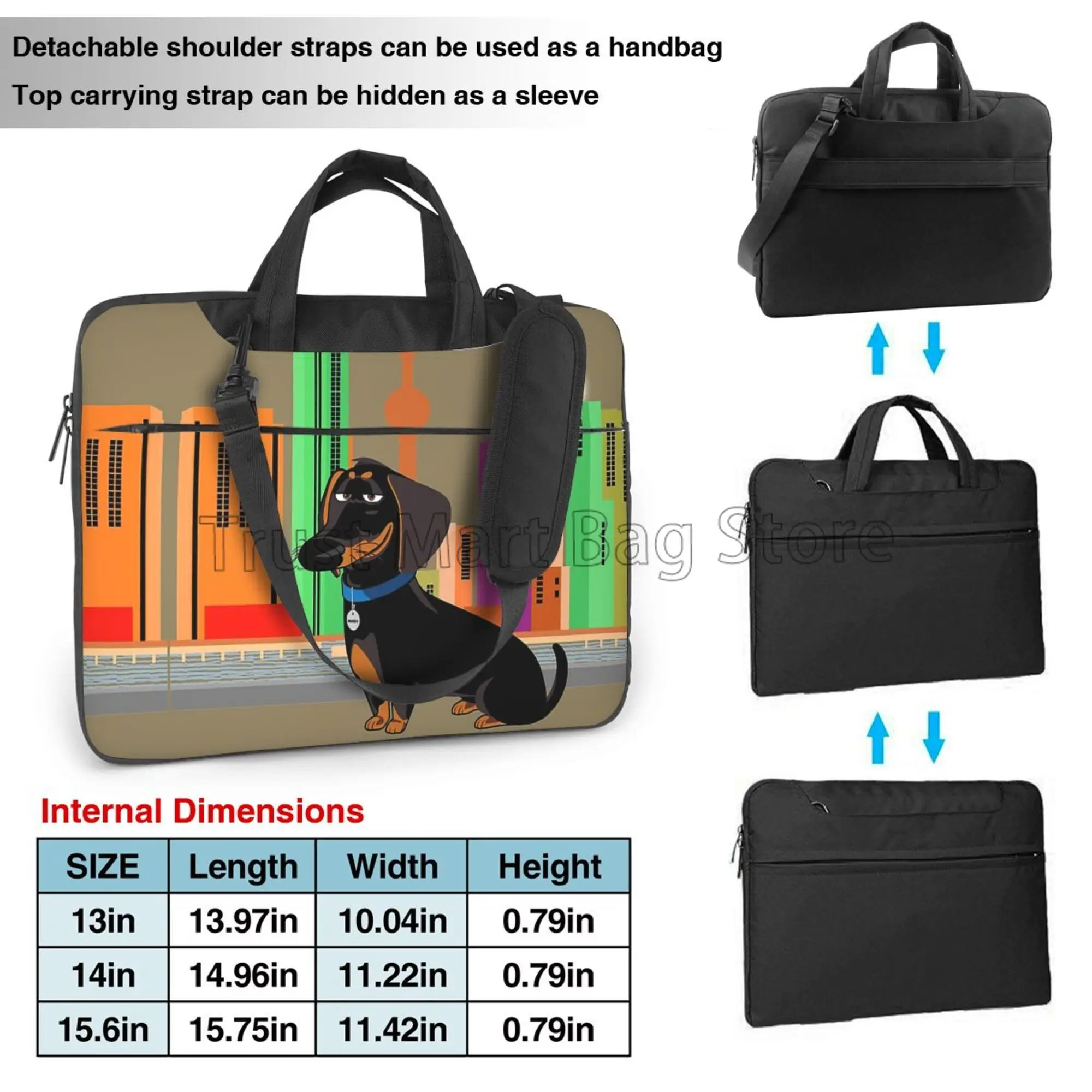 Cute Dachshund Print Laptop Ca - огляд і ціна Boox Tablet Accessories