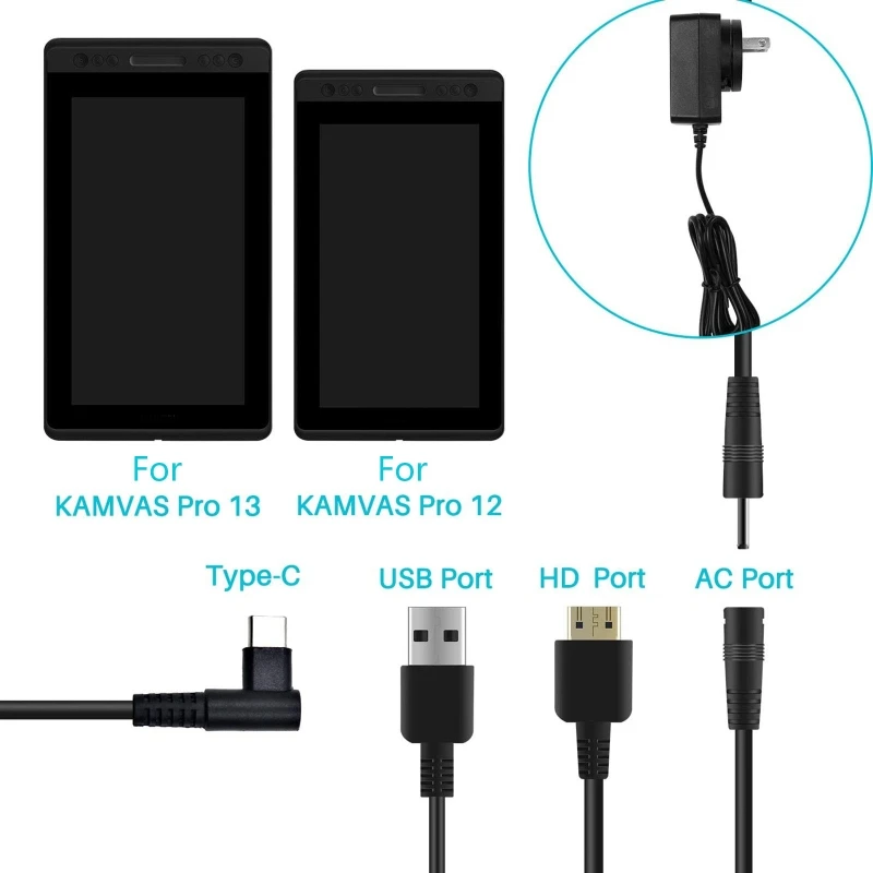 3 IN 1 Cable CB01 ONLY Compati - огляд і ціна Huion Tablet Accessories