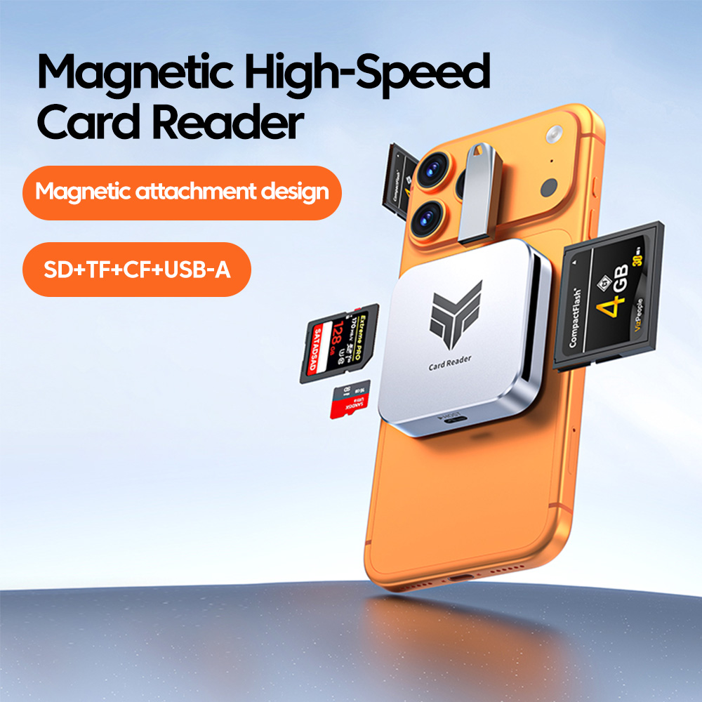 Magnetic 4-in-1 Card Reader CF - огляд і ціна Tablet Reading Accessories