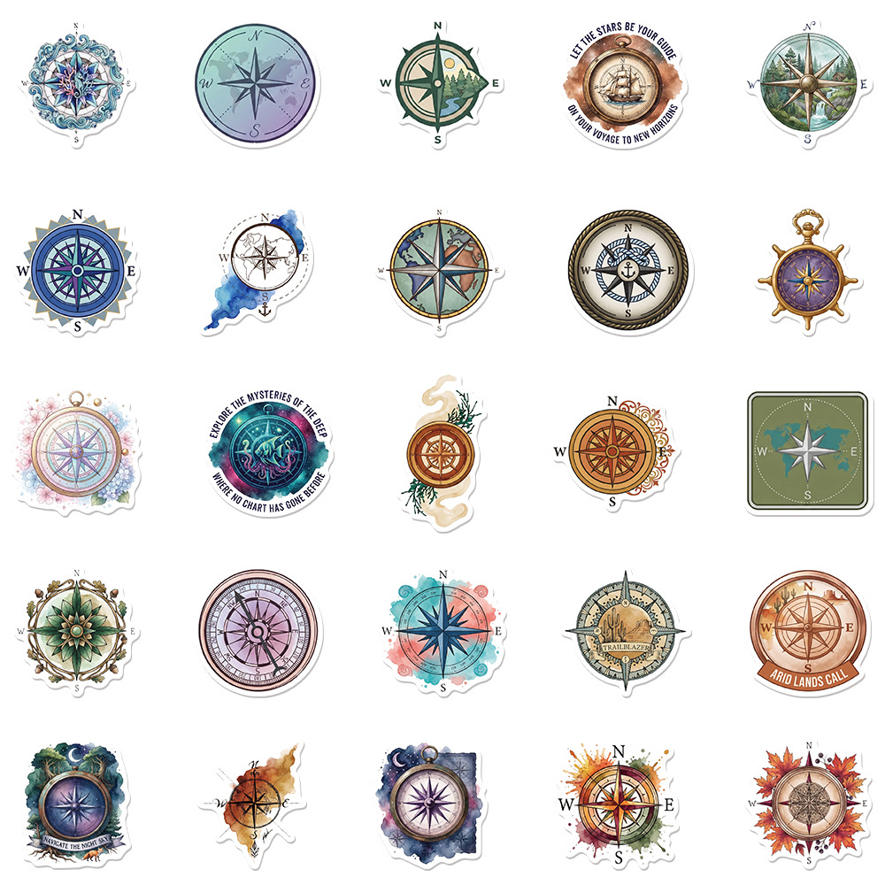 50Pcs Cartoon Retro Compass St - огляд і ціна Boox Tablet Accessories