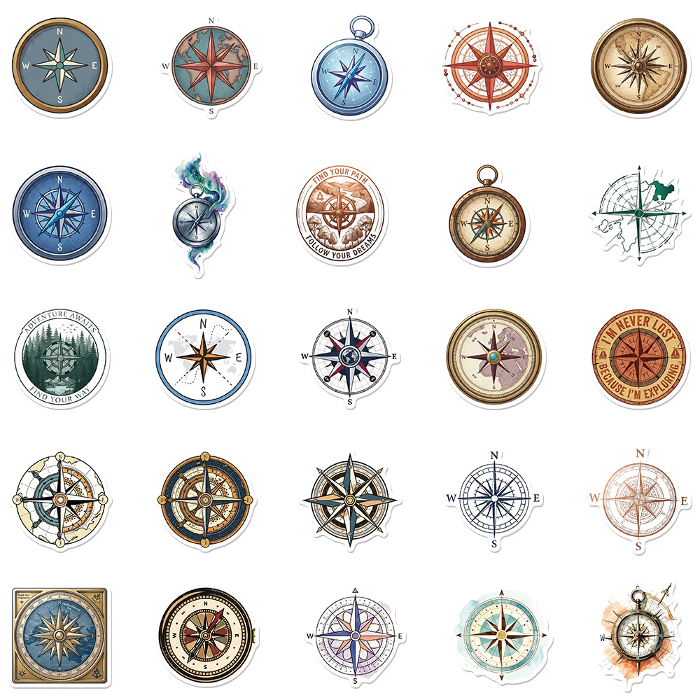 50Pcs Cartoon Retro Compass St - огляд і ціна Boox Tablet Accessories