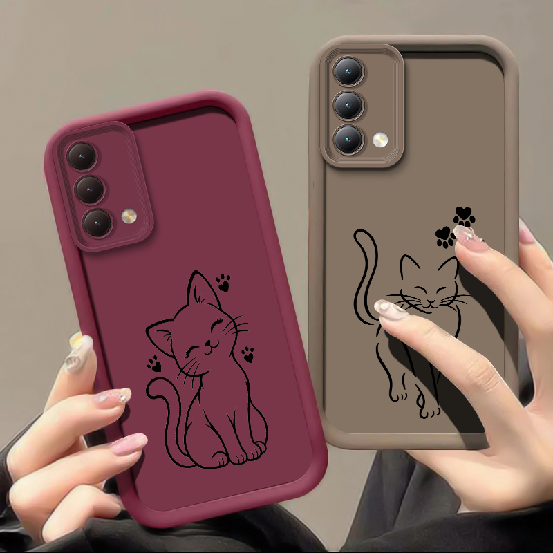 Cute Cat Line Black Phone Case - огляд і ціна Oppo A78