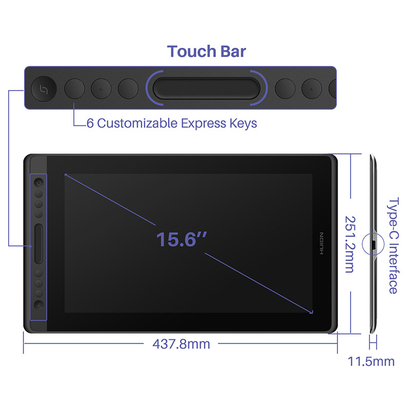 Huion Kamvas Pro 16 Drawing Pe - огляд і ціна Huion Tablet Accessories