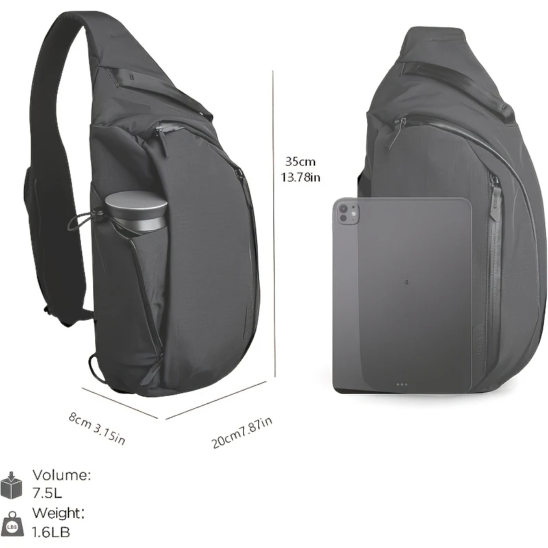 Right Shoulder Chest Bag 7.5L  - огляд і ціна Tablet Shoulder Bag