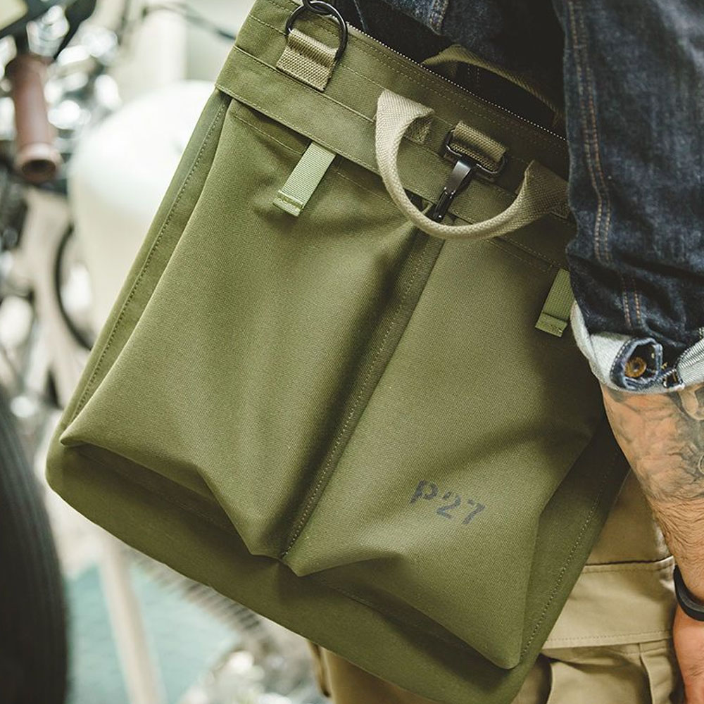 Workwear Retro Helmet Canvas C - огляд і ціна Tablet Shoulder Bag