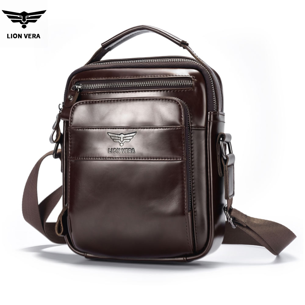 LION VERA Men's Genuine Leathe - огляд і ціна Tablet Shoulder Bag