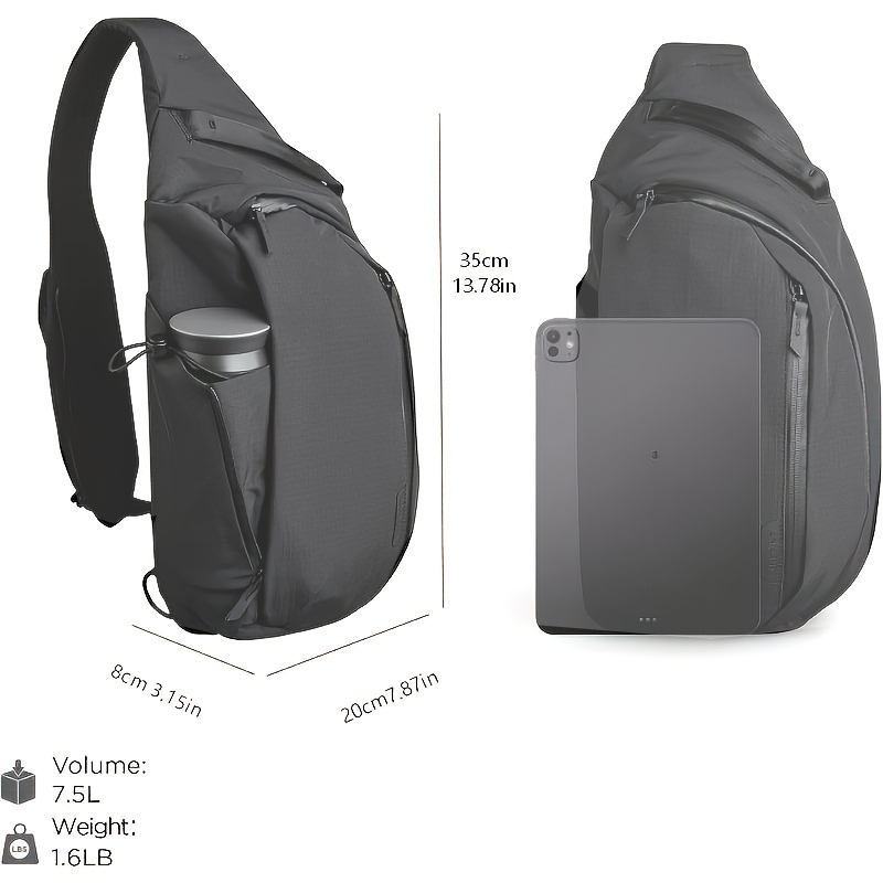 Right Shoulder Chest Bag 7.5L  - огляд і ціна Tablet Shoulder Bag