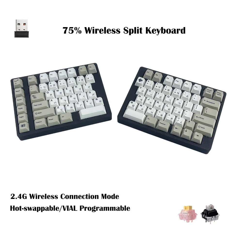 WS75 Ergonomic Split Mechanica - огляд і ціна Tablet Accessories 3D Print