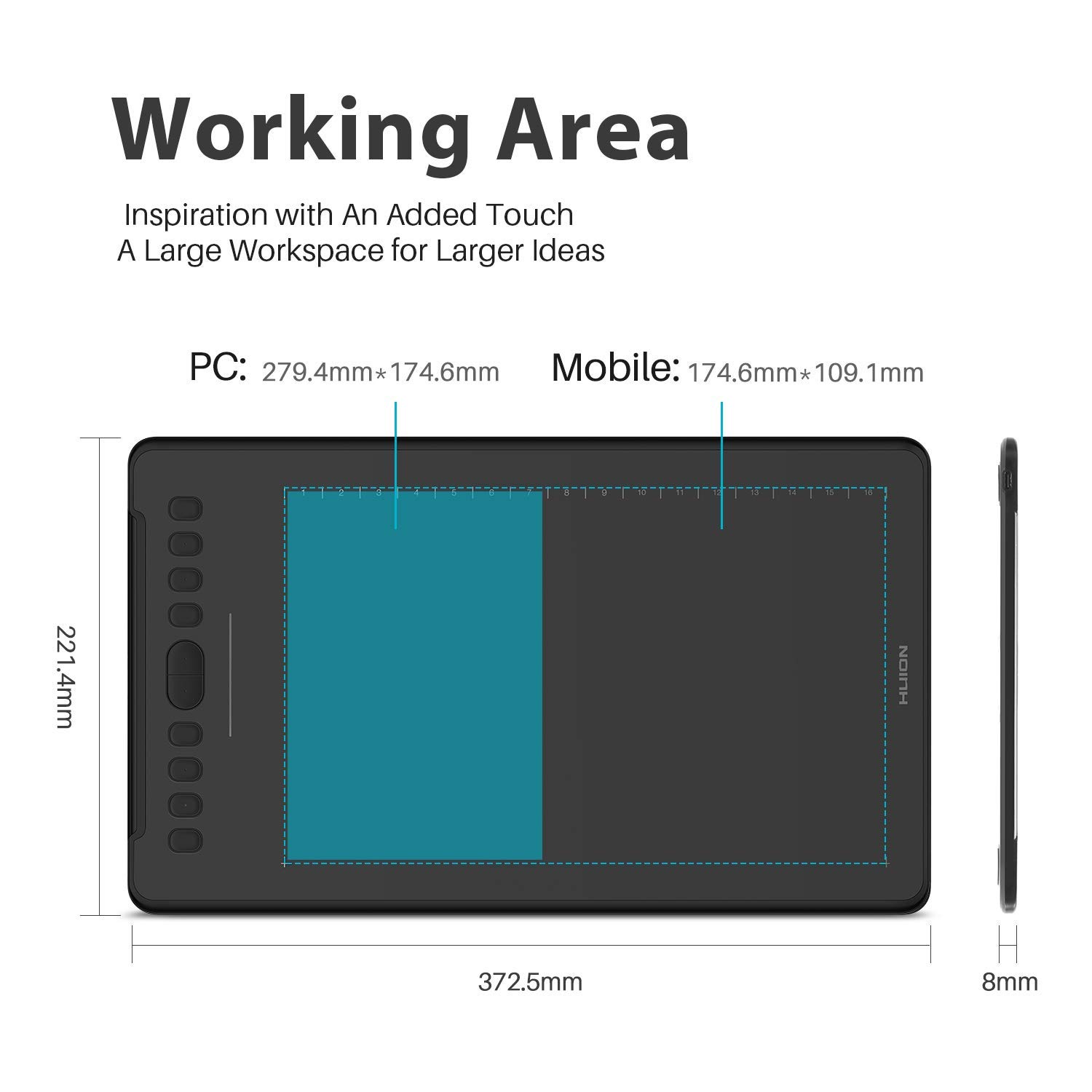 HUION H1161 Digital Tablet Gra - огляд і ціна Huion Tablet Accessories