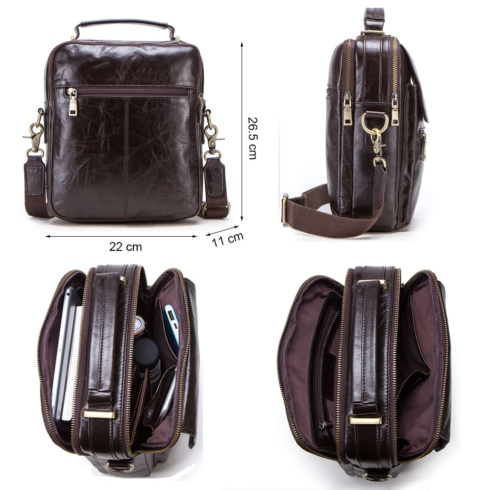 CONTACT'S new genuine leather  - огляд і ціна Tablet Shoulder Bag